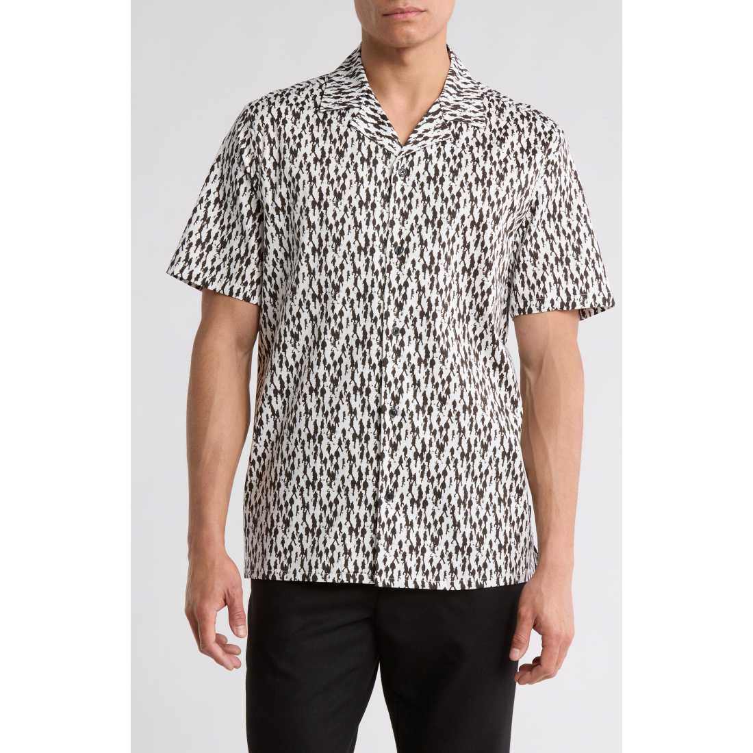 Chemise à manches courtes 'Malcolm Camp' pour Hommes