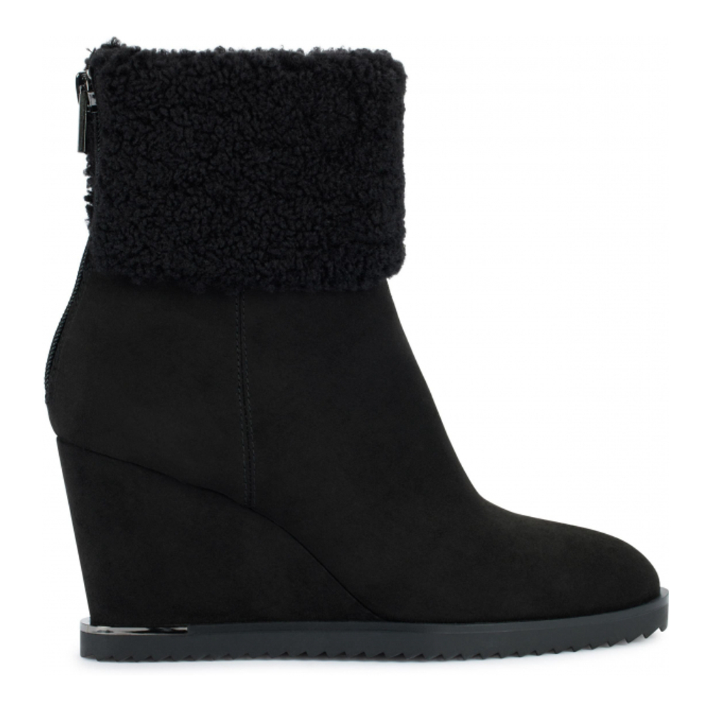 Bottines 'Powell Faux Shearling Wedge' pour Femmes