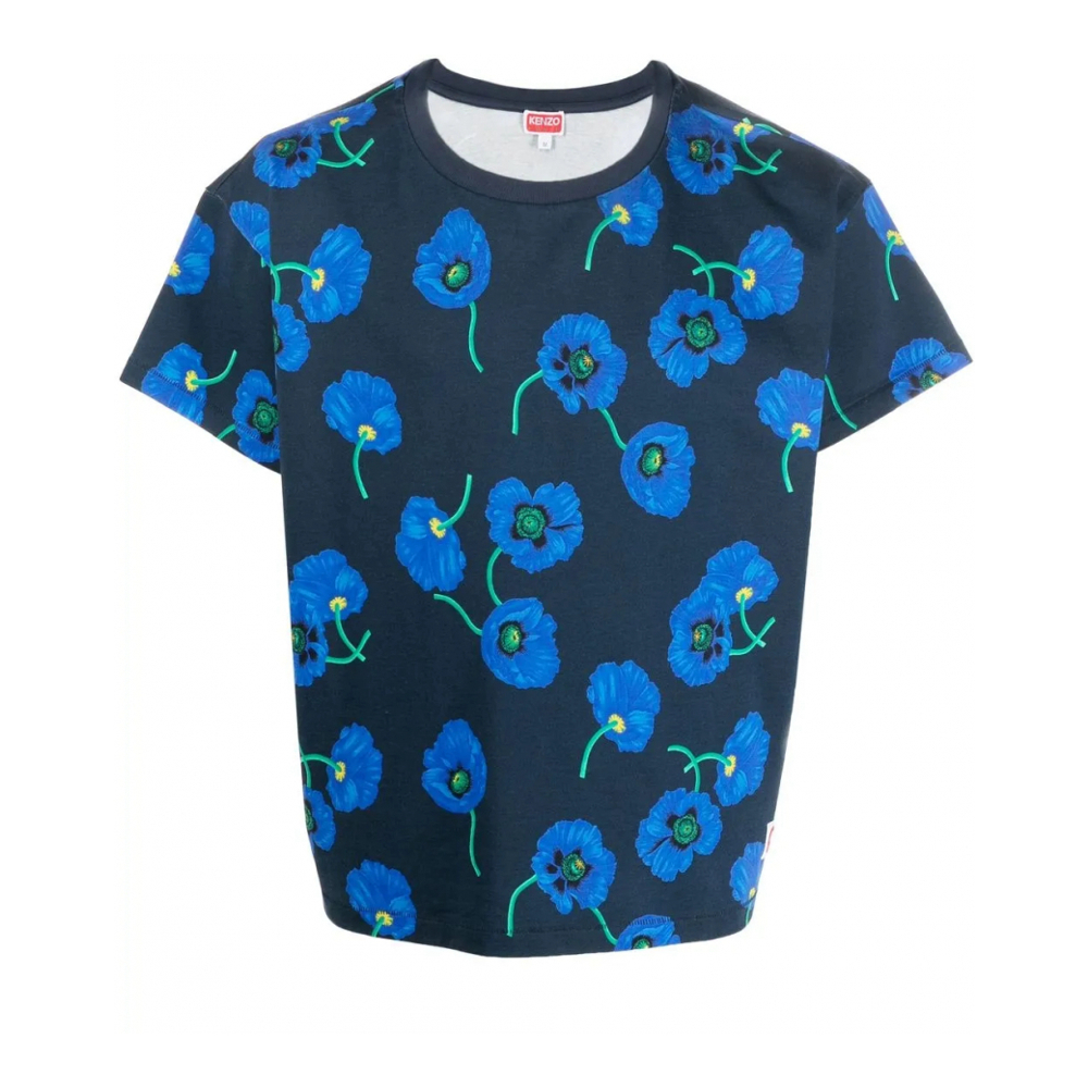 T-shirt 'Floral-Print' pour Hommes