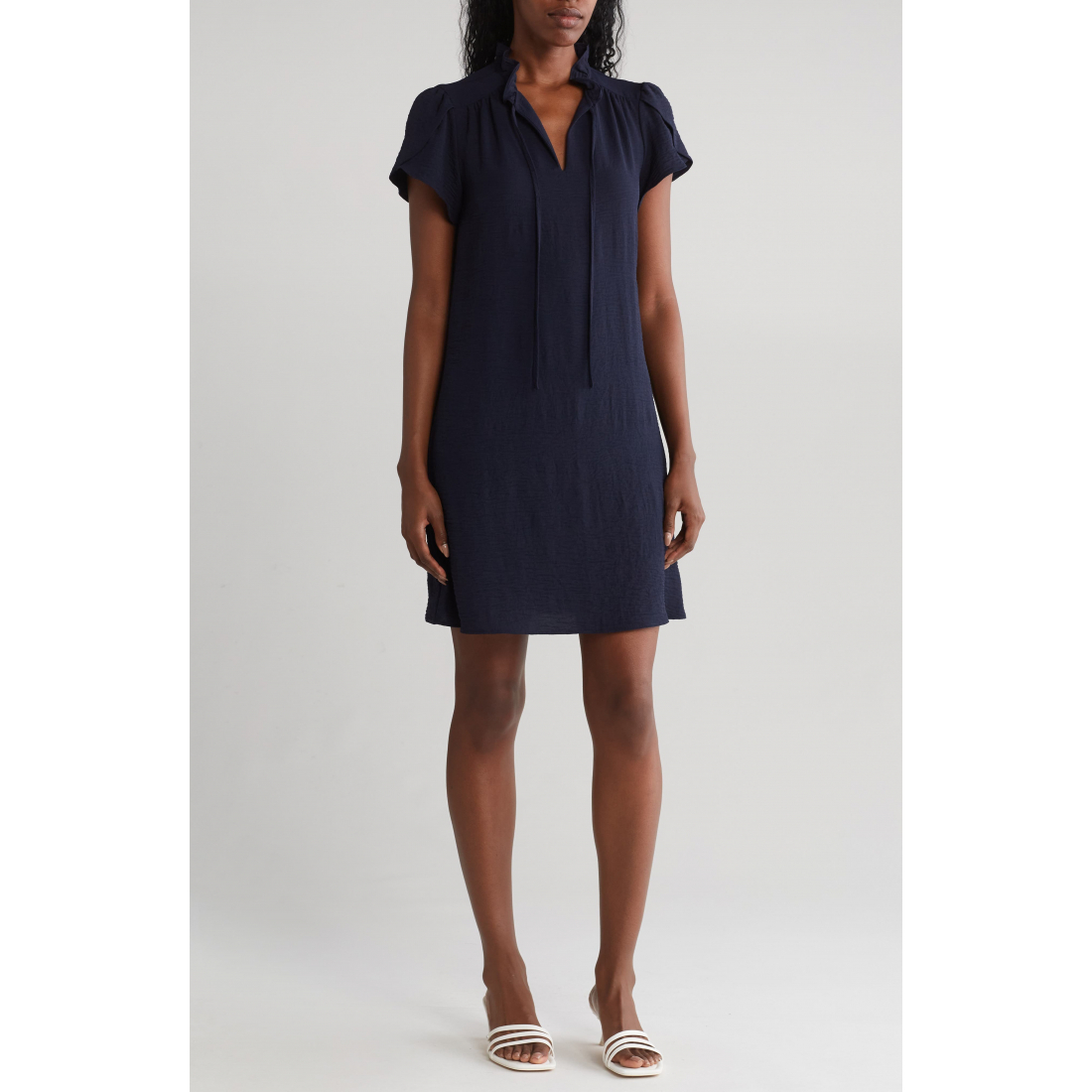 Robe mini 'Tulip Sleeve Gauze' pour Femmes