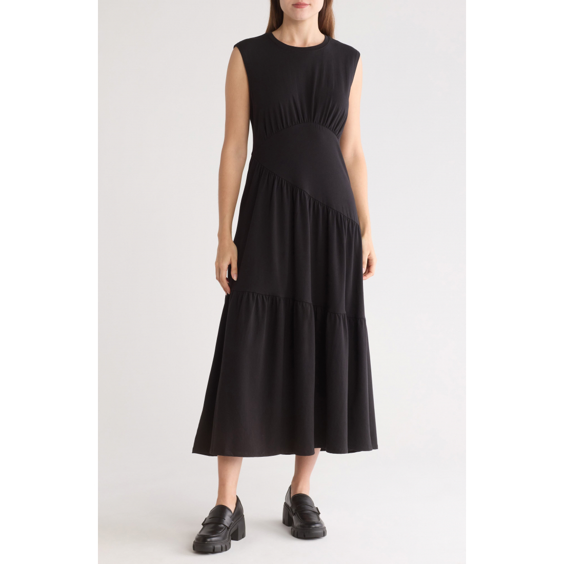 Robe maxi 'Tiered Stretch Cotton' pour Femmes