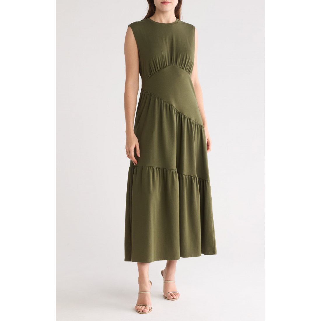 Robe maxi 'Tiered Stretch Cotton' pour Femmes