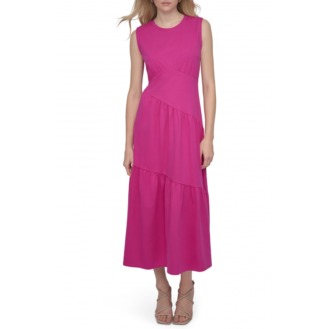 Robe maxi 'Tiered Stretch Cotton' pour Femmes