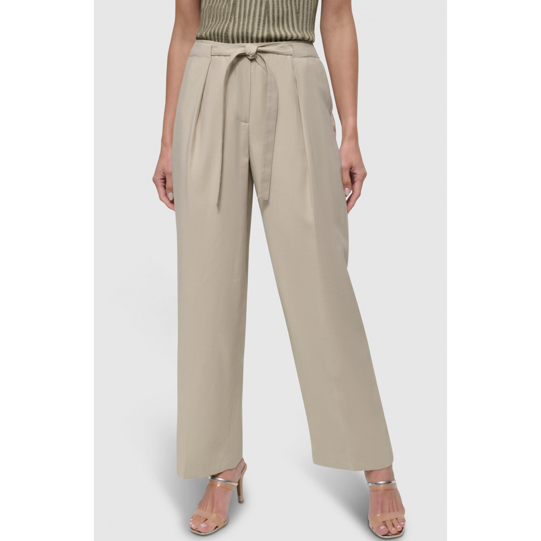 Pantalon 'Tie Front Twill' pour Femmes