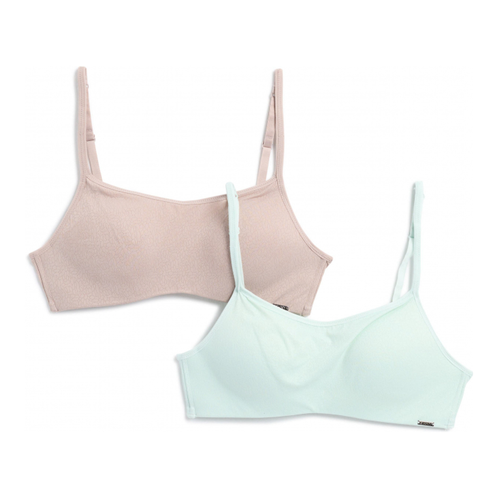 Women's 'Micro Logo Band T-Shirt' T-Shirt Bra - 2 Pieces