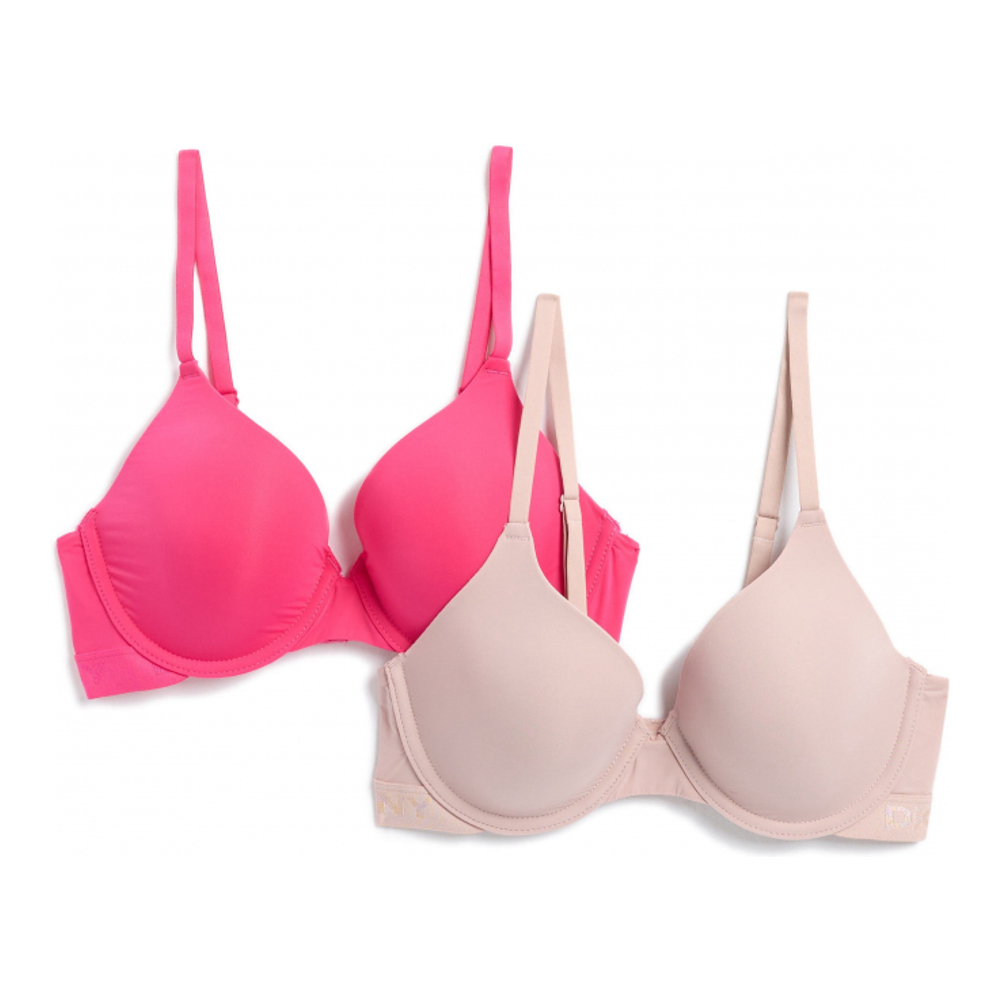 Women's 'Logo Band T-Shirt' T-Shirt Bra - 2 Pieces