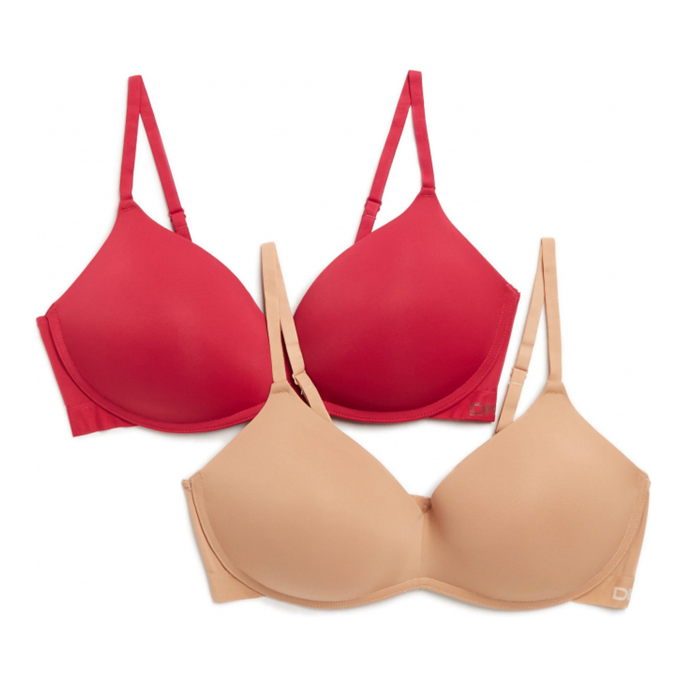 Women's 'Micro Logo Band T-Shirt' T-Shirt Bra - 2 Pieces