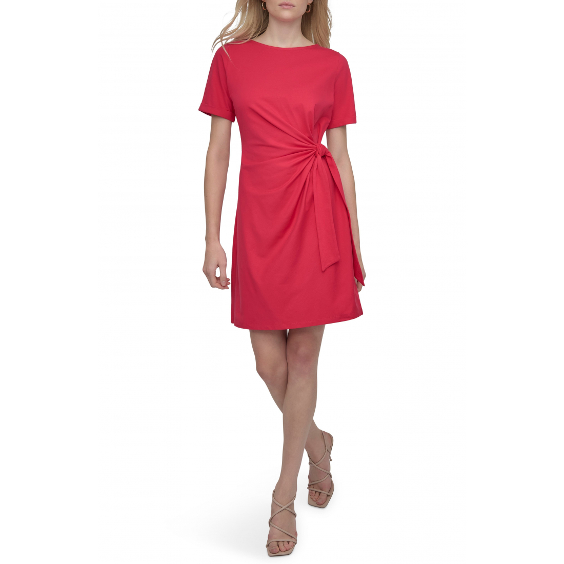 Women's 'Side Tie A-Line' Mini Dress