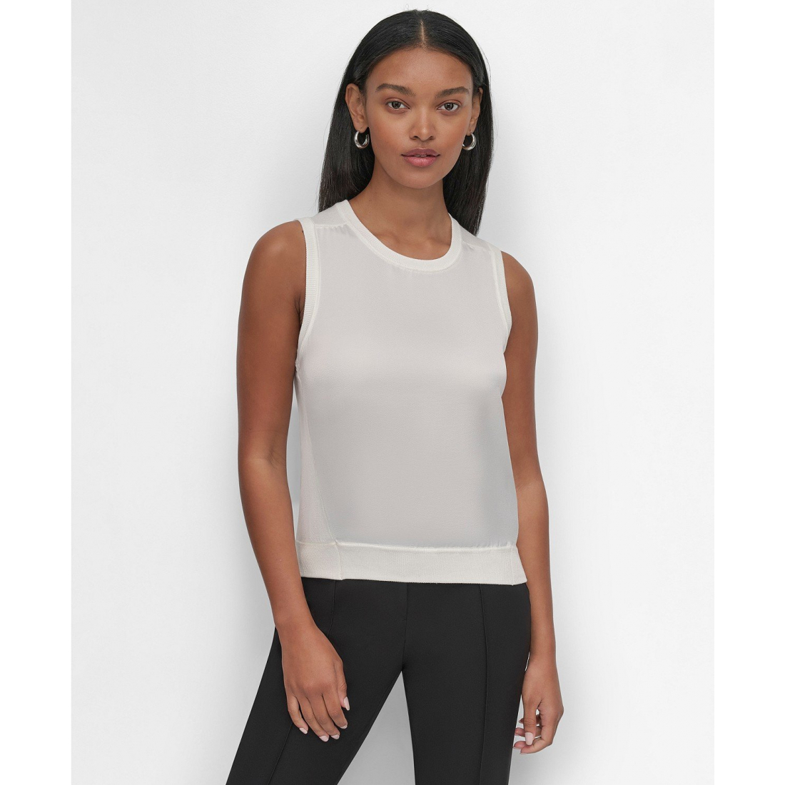 Pull sans manches 'Mixed-Media' pour Femmes