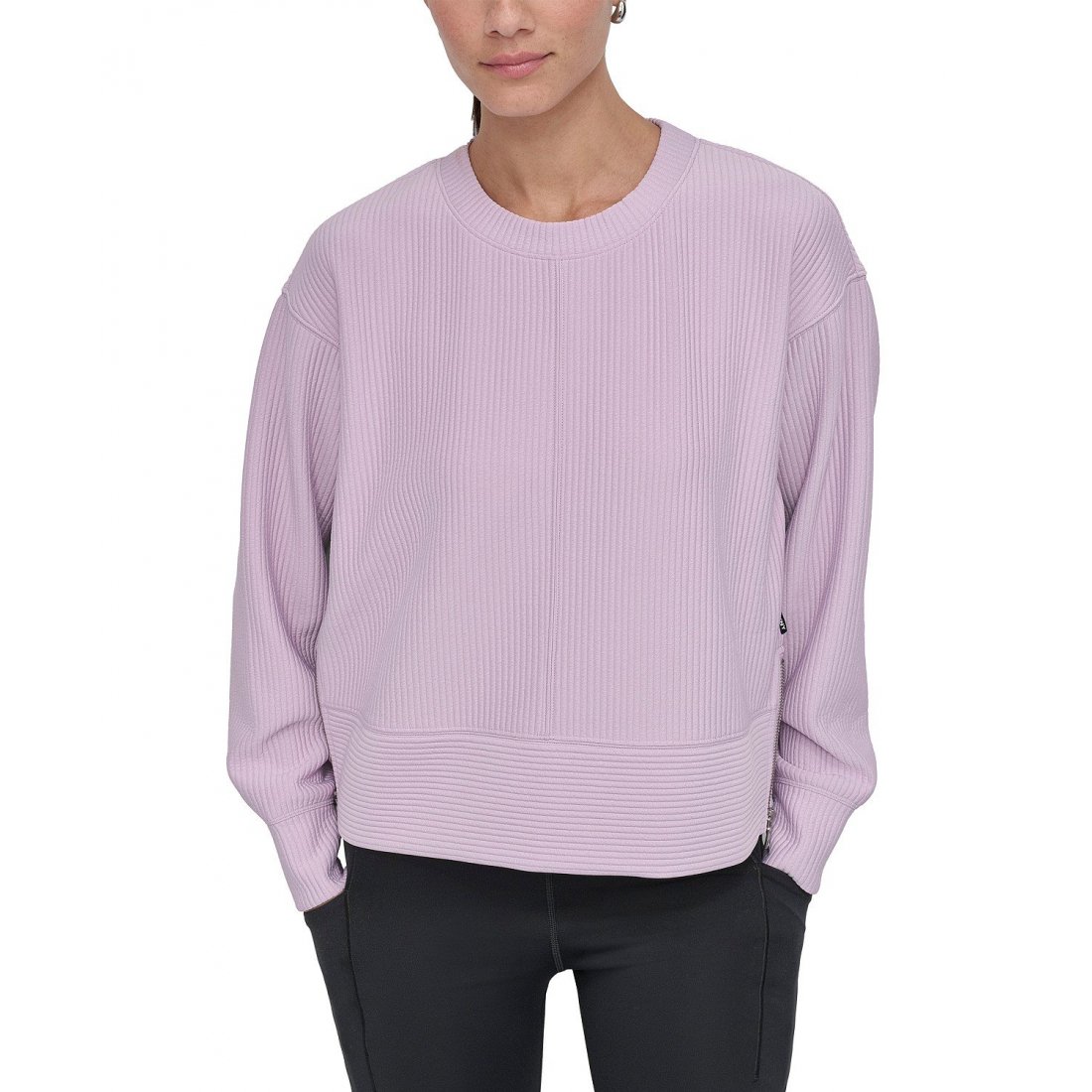 Sweatshirt 'Tech Ribbed Side-Zip Sweatshirt' pour Femmes