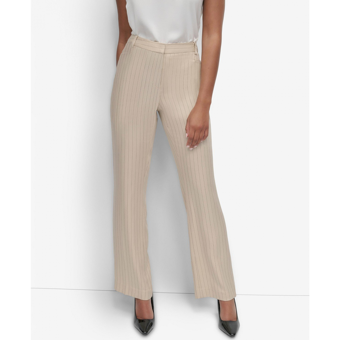 Pantalon 'Pinstriped Modern-Fit Straight-Leg' pour Femmes