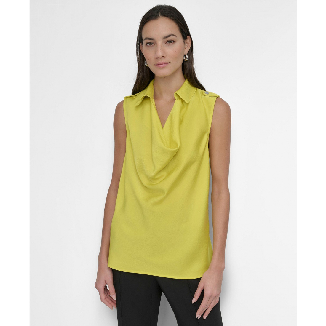 Haut sans manches 'Point Collar Cowlneck' pour Femmes