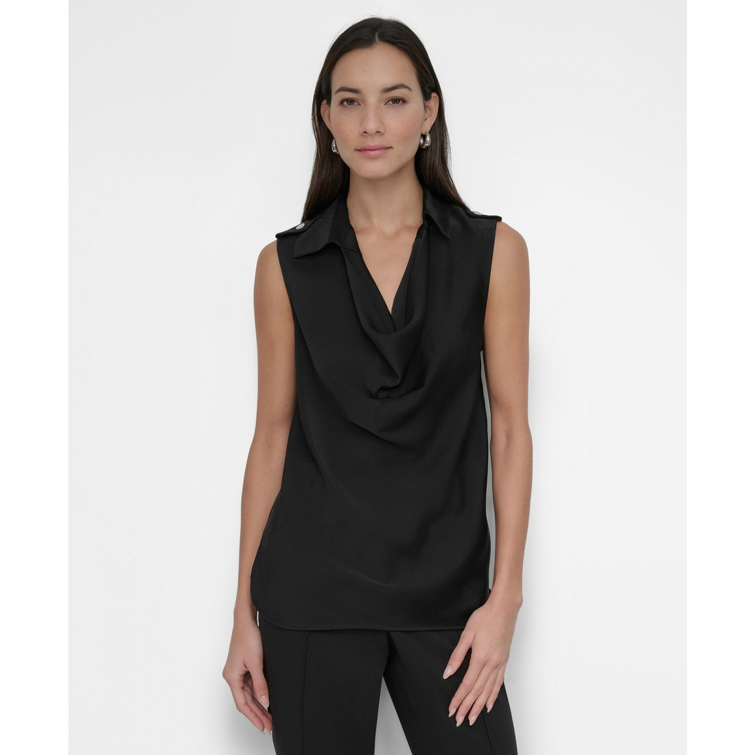 Haut sans manches 'Point Collar Cowlneck' pour Femmes