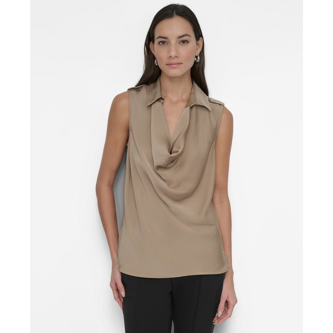 Haut sans manches 'Point Collar Cowlneck' pour Femmes