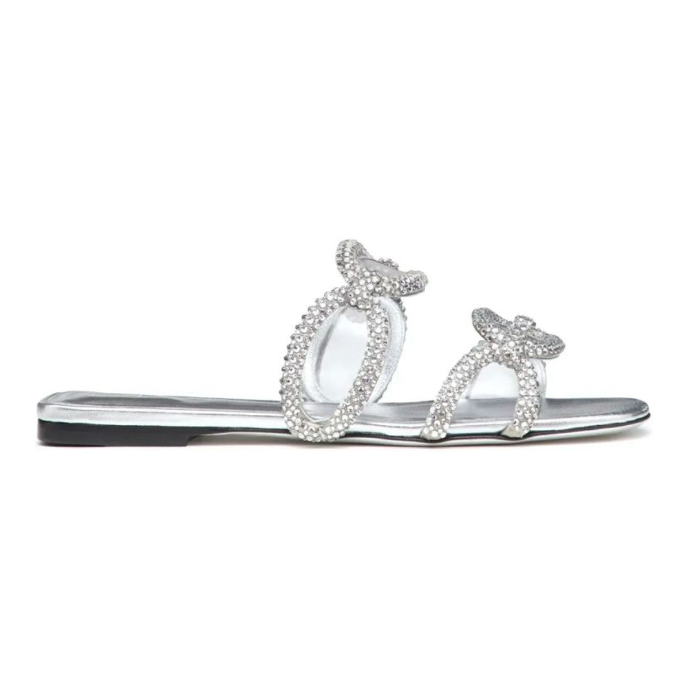 Sandales plates 'Chain 1967 Crystal-Embellished' pour Femmes