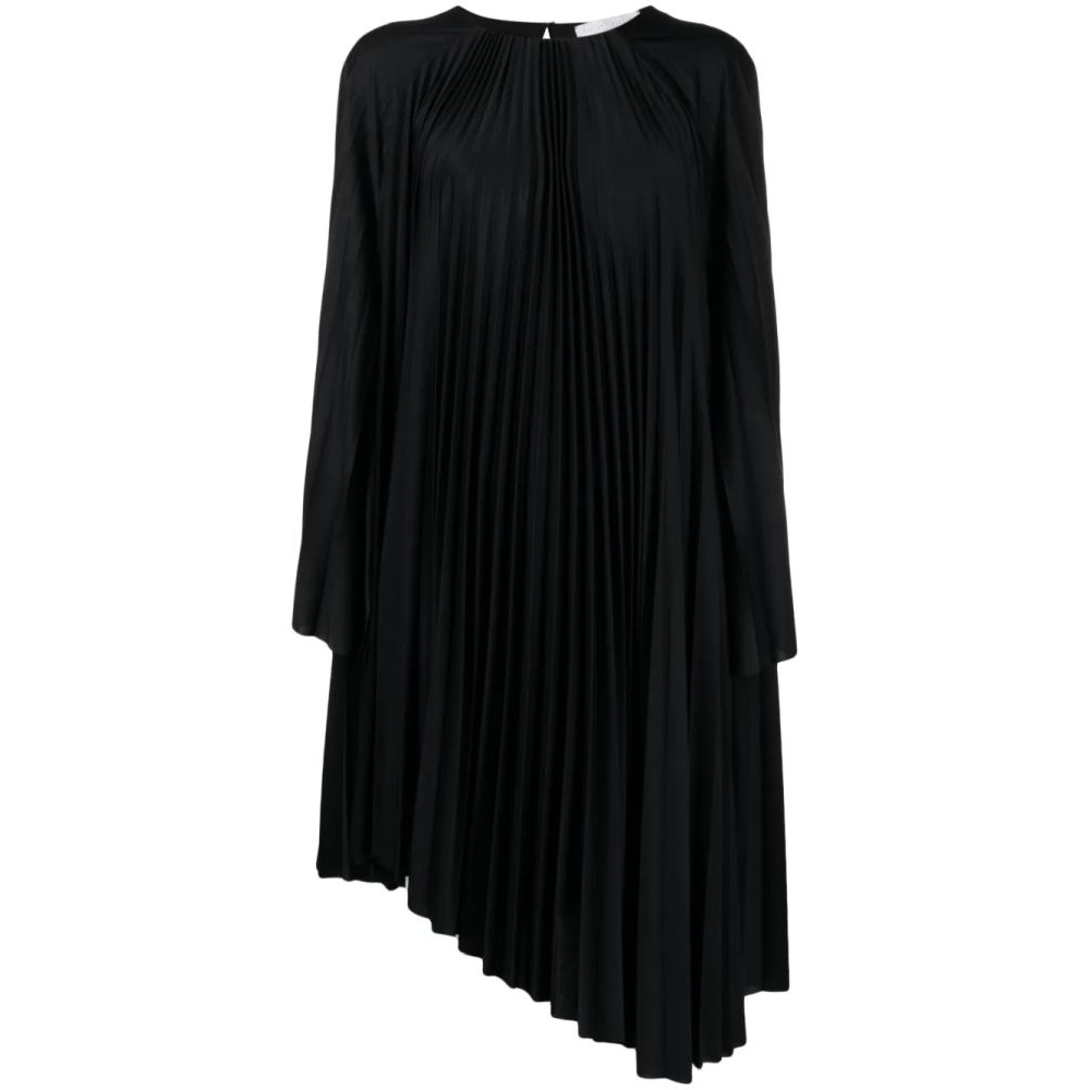 Robe Midi 'Pleated Asymmetrics' pour Femmes