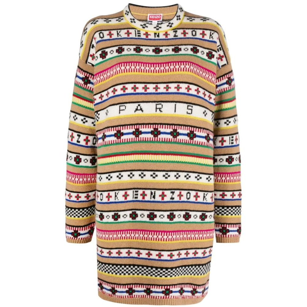 Robe pull 'Intarsia-Knits' pour Femmes