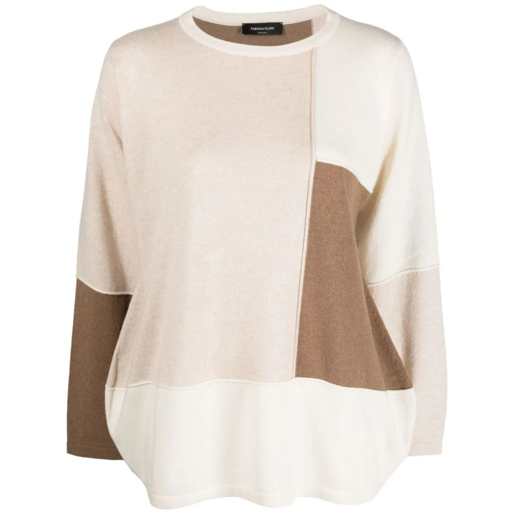 Pull 'Contrasting-Panel Detail' pour Femmes