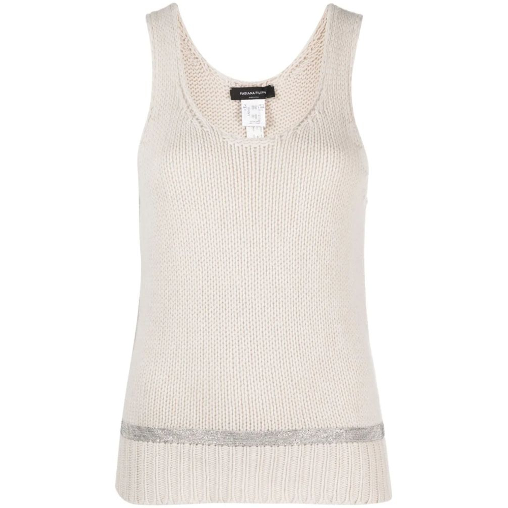 Haut sans manches 'Knitted' pour Femmes