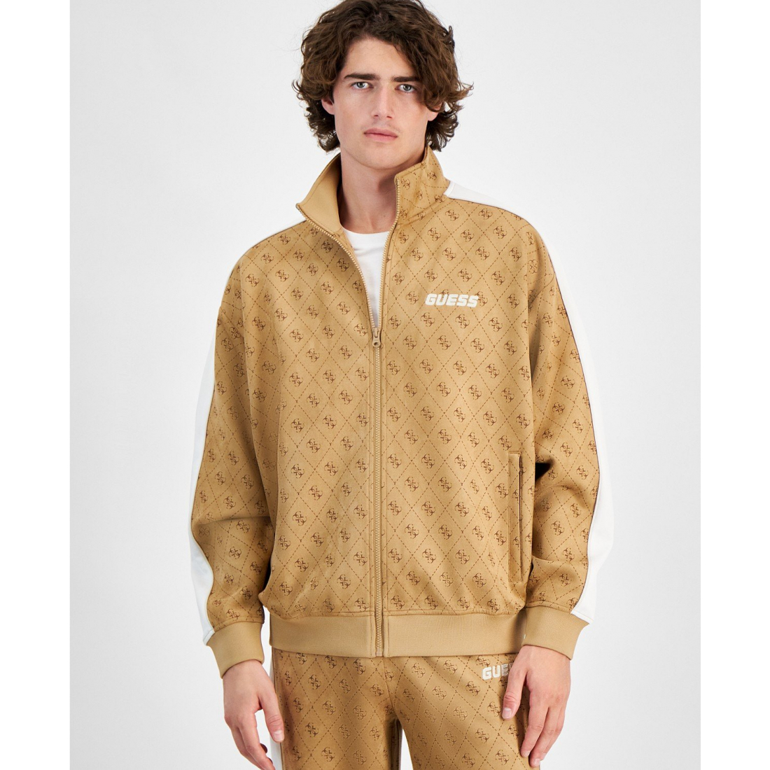 Veste de Survêtement 'Quattro G Mojo Relaxed-Fit Printed Full-Zip' pour Hommes