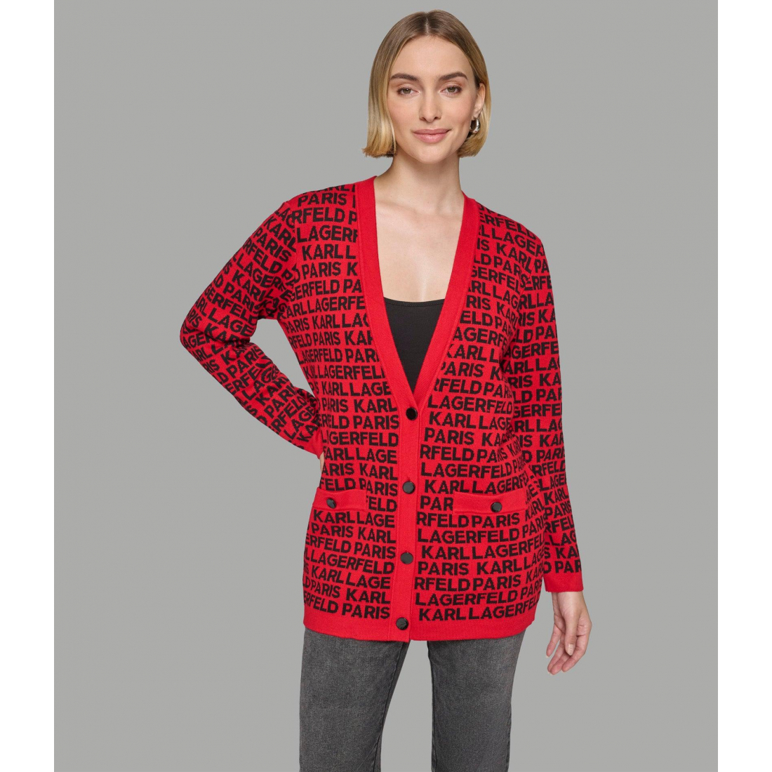 Women's 'All Over Logo' Cardigan