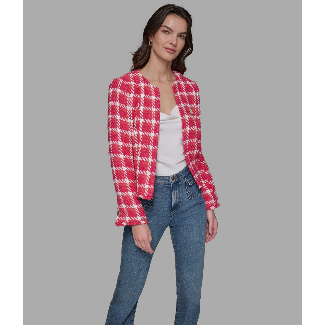 Veste 'Boucle Collarless' pour Femmes