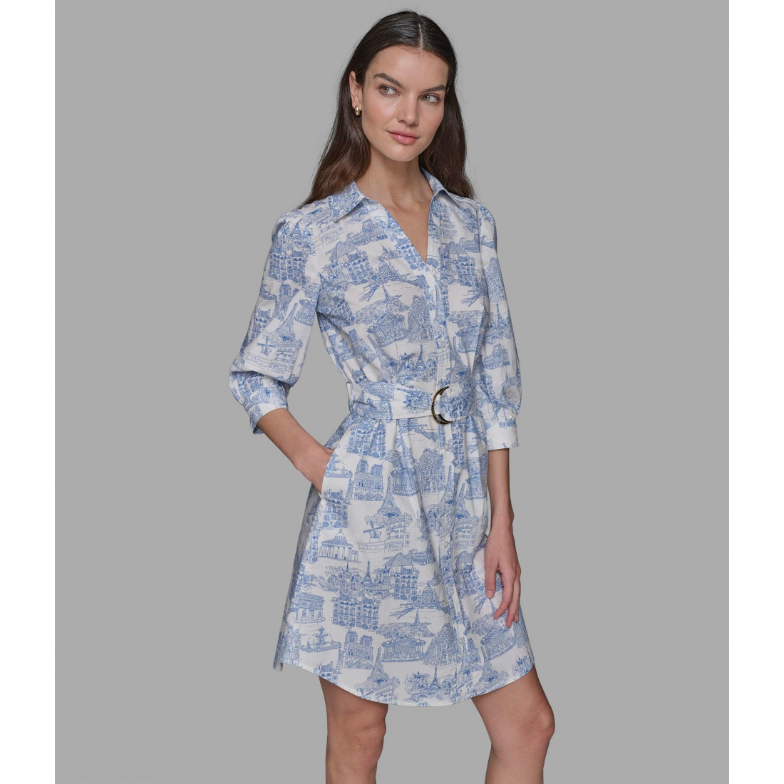 Women's 'Toile Sketch' Midi Dress