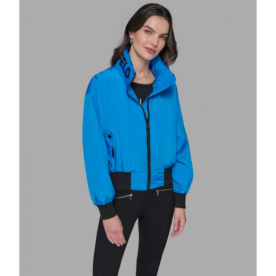 Blouson bomber 'Logo Collar' pour Femmes