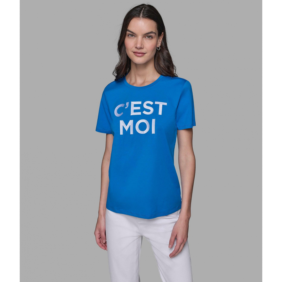 Women's 'Cest Moi Logo Tee Mercerized' T-Shirt