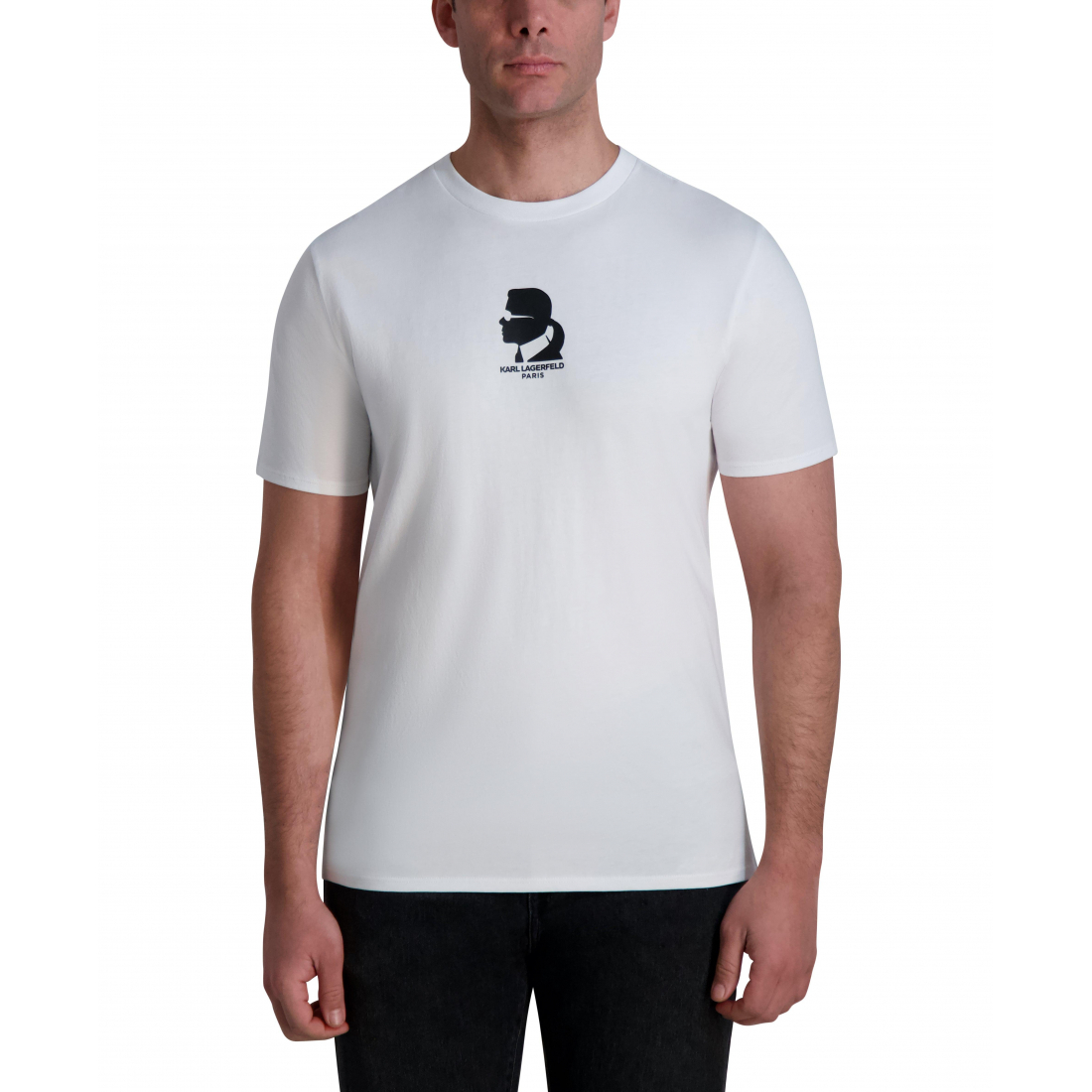 T-shirt 'Karl Silhouette Logo Tee' pour Hommes