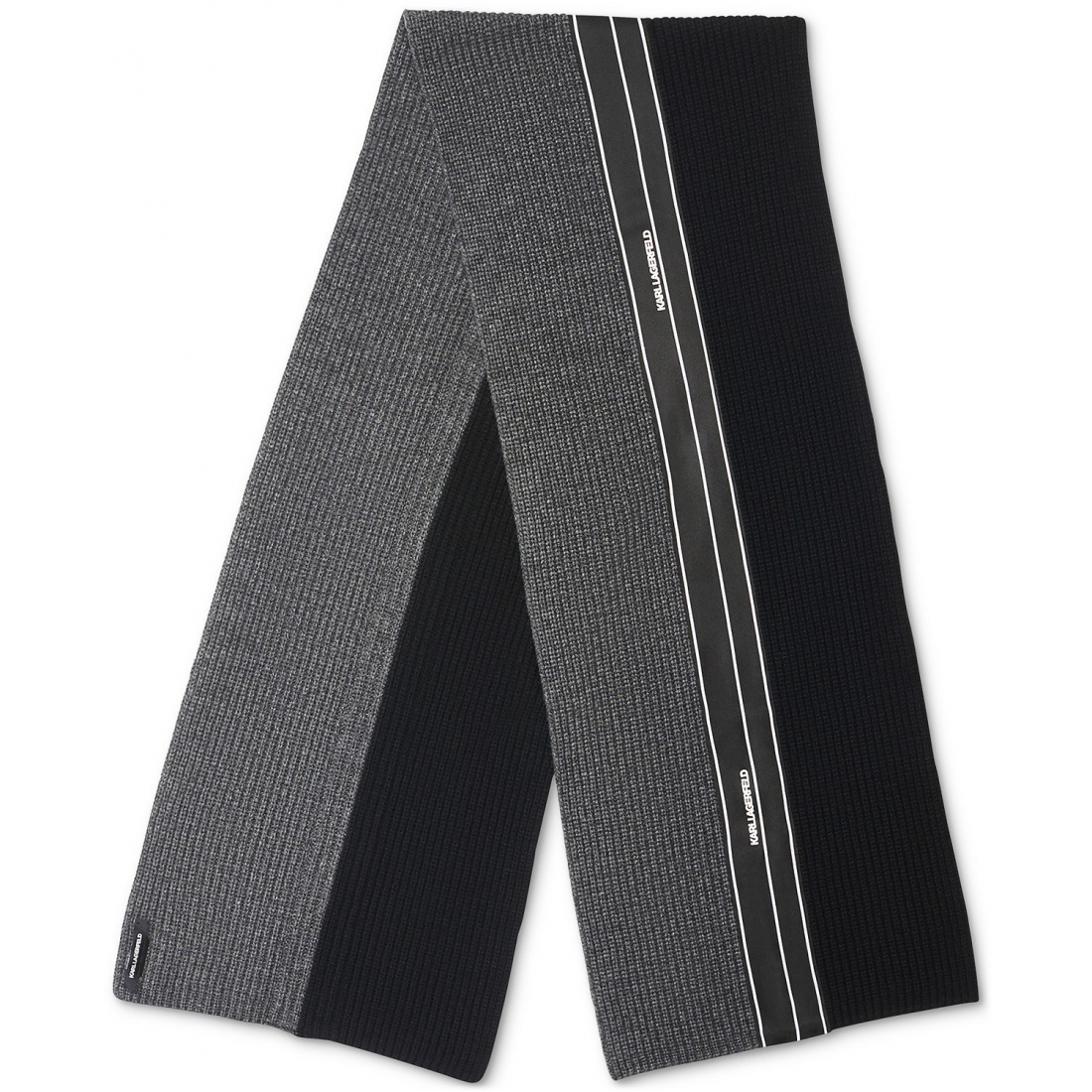 'Two-Tone Logo Stripe Scarf' pour Hommes