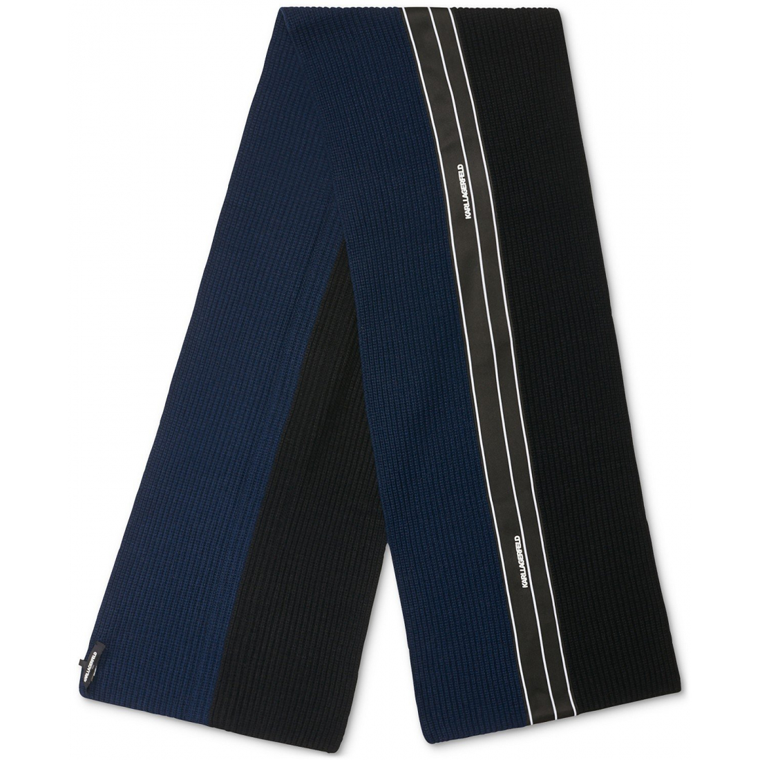 'Two-Tone Logo Stripe Scarf' pour Hommes