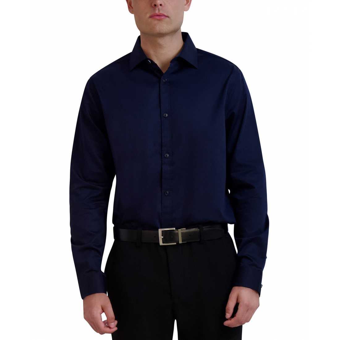 Chemise 'Slim-Fit Solid Satin' pour Hommes