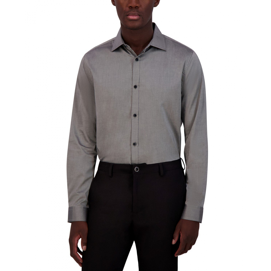 Chemise 'Slim-Fit Solid Satin' pour Hommes