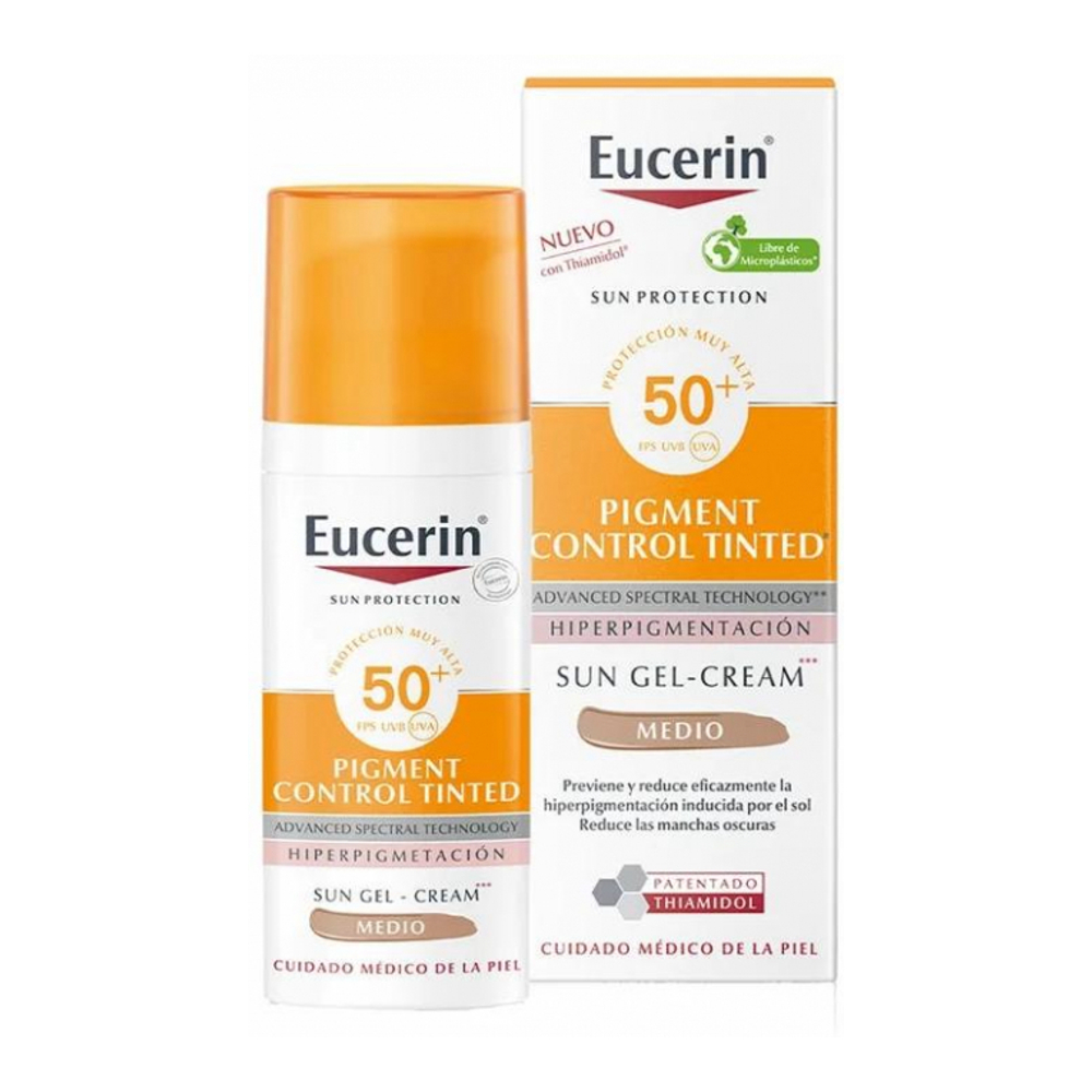 'Sun Protection Pigment Control Tinted SPF50+' Sun Gel Cream - Medium 50 ml
