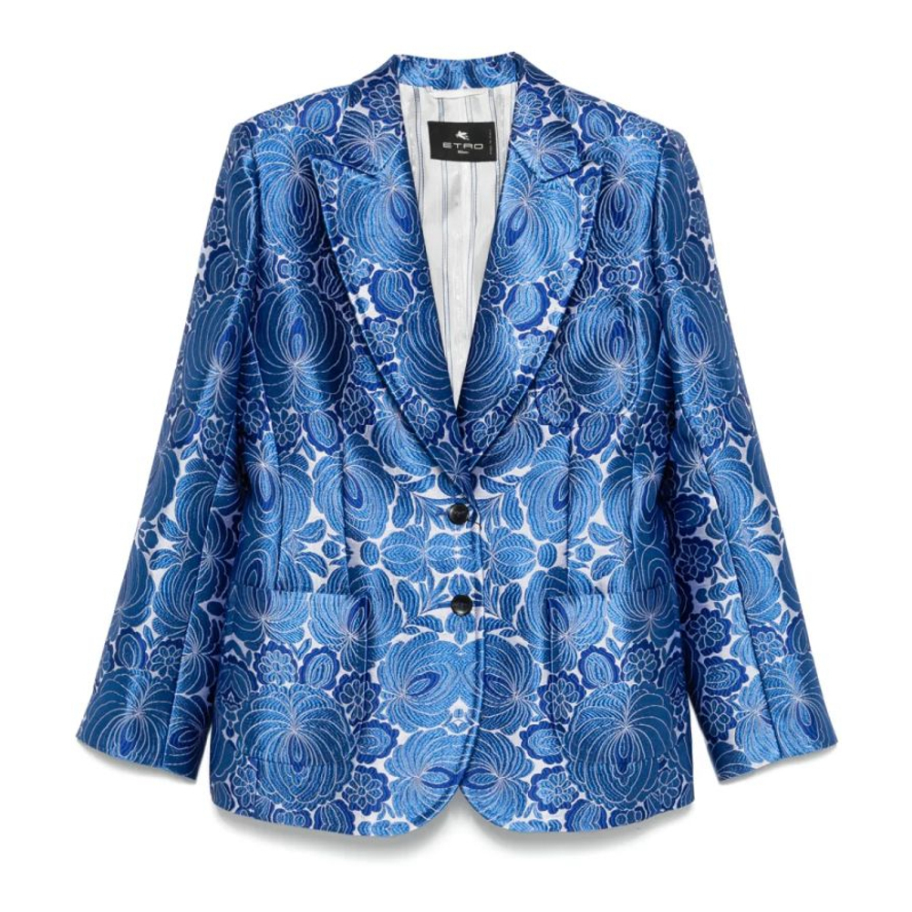 'Floral' Klassischer Blazer für Damen