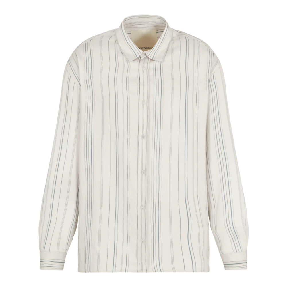 'ASV With All-Over Stripe Motif' Hemd für Herren