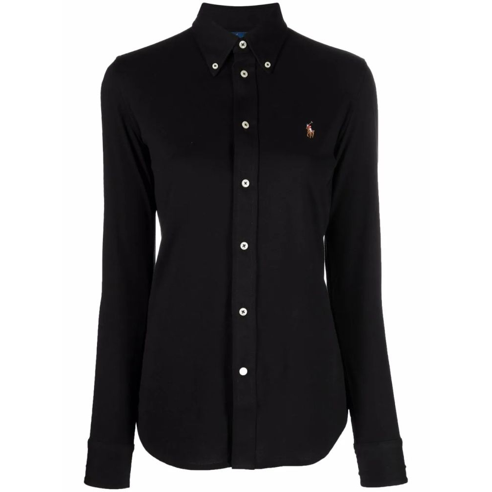 Chemise 'Embroidered-Logo Fitted' pour Femmes