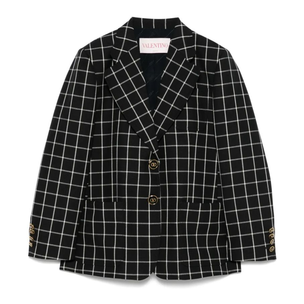 Blazer 'Grid-Pattern' pour Femmes