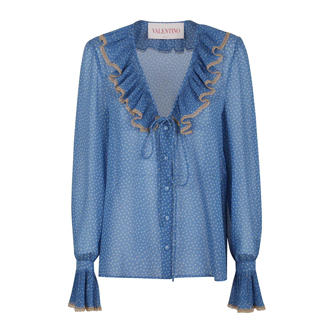 Blouse à manches longues 'Polka Dot-Print' pour Femmes