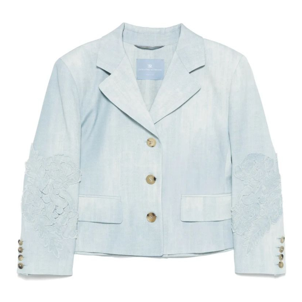 Blazer 'Denim-Print' pour Femmes