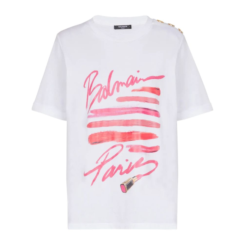 T-shirt 'Lipstick-Print' pour Femmes