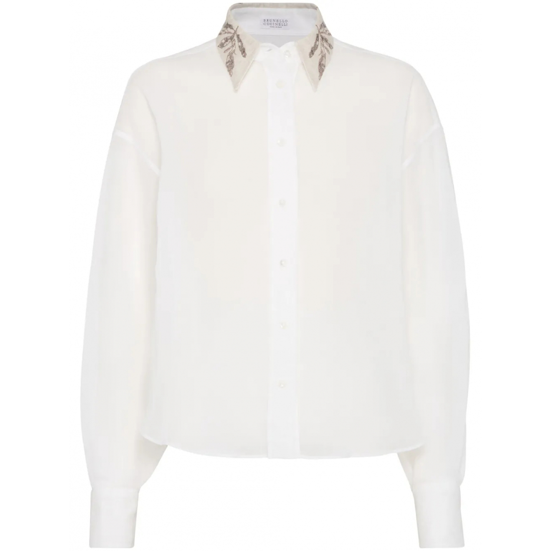 'Herbarium-Embroidered' Hemd für Damen