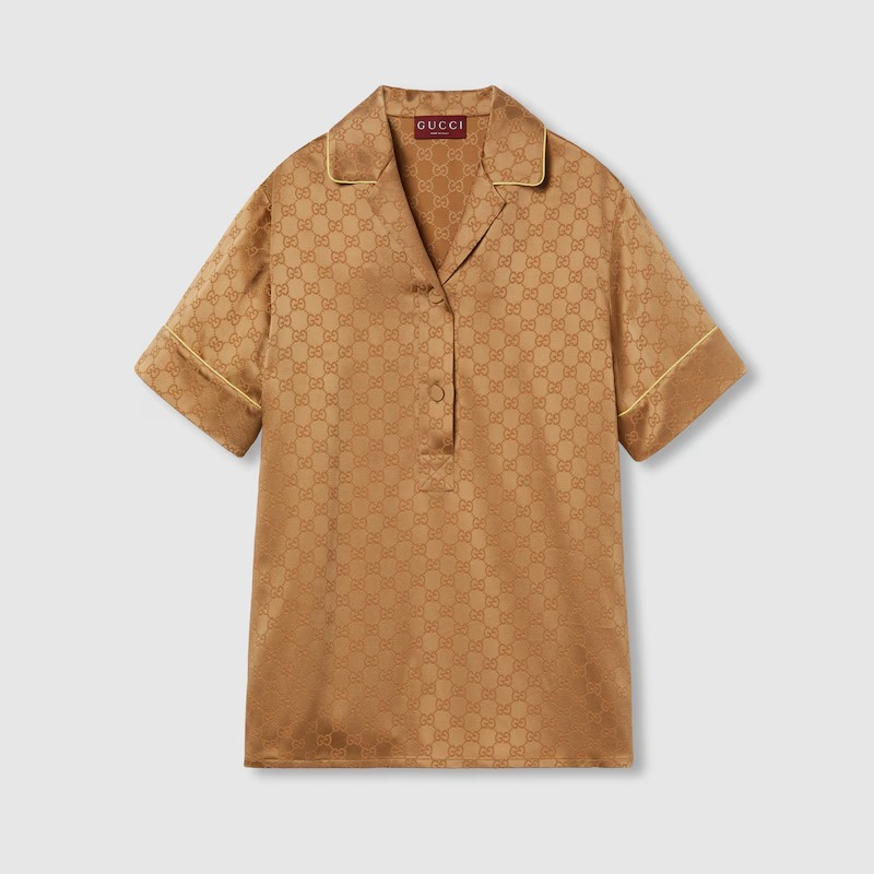 Women's 'GG Satin' Short sleeve shirt