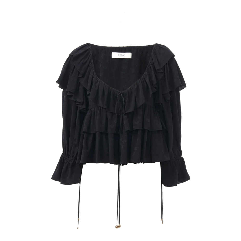 Crop Top 'Ruffle' pour Femmes
