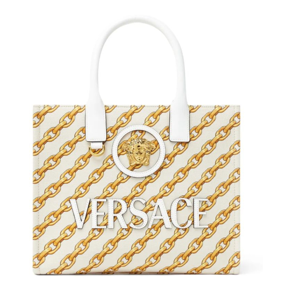 Sac Cabas 'Small Chain Stripes La Medusa' pour Femmes