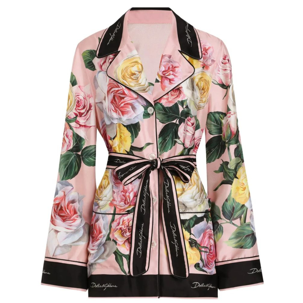 'Floral-Print' Hemd für Damen