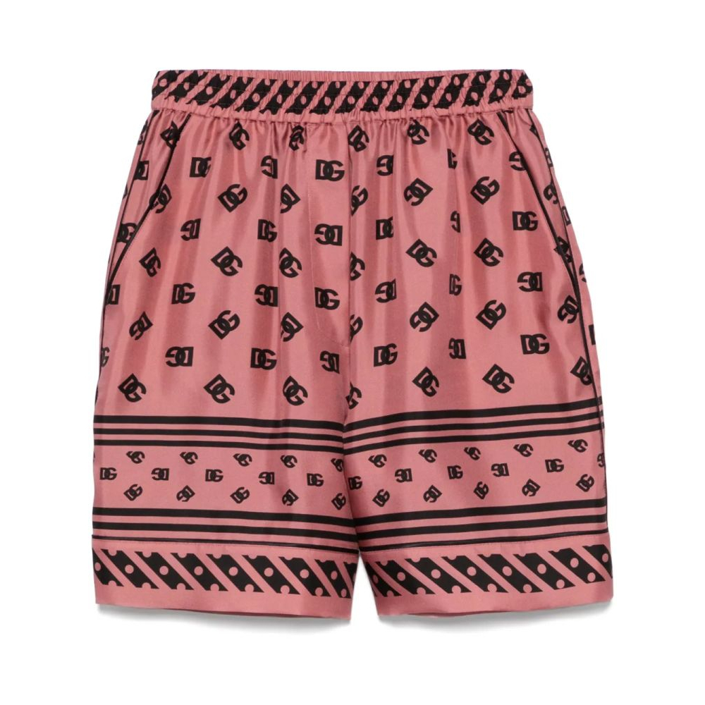 'Logo-Print' Shorts für Damen