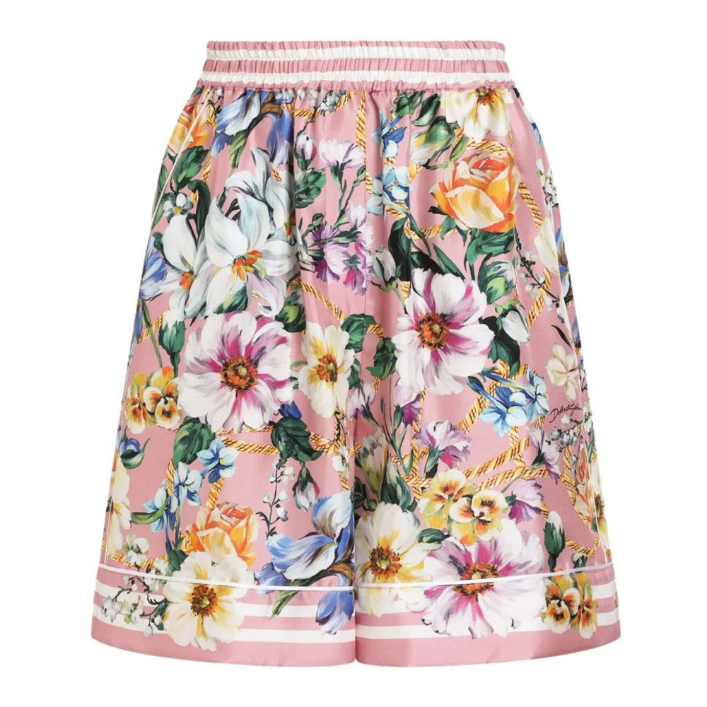 'Floral-Print' Shorts für Damen