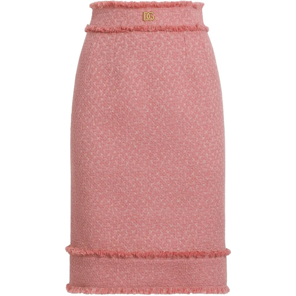 'Logo Plaque' Midi Rock für Damen